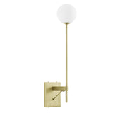 Riva White Globe Wall Sconce by Lefancy