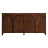 Appia Wood Grain 4-Door Sideboard Storage Cabinet by Lefancy