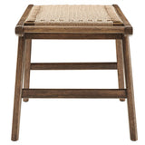 Saoirse 47" Wove Rope Wood Bench by Lefancy