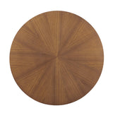 Crossroads Round Wood Coffee Table by Lefancy