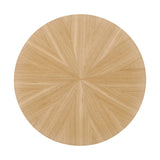 Crossroads 24” Round Wood Side Table by Lefancy