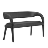 Pinnacle Vegan Leather Accent Bench by Lefancy