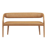 Pinnacle Vegan Leather Accent Bench by Lefancy