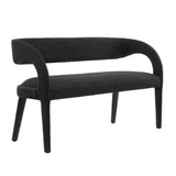 Pinnacle Boucle Fabric Accent Bench by Lefancy