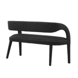 Pinnacle Boucle Fabric Accent Bench by Lefancy