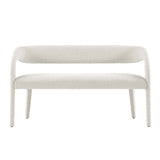 Pinnacle Boucle Fabric Accent Bench by Lefancy