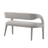 Pinnacle Boucle Fabric Accent Bench by Lefancy