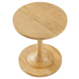 Lina Round Wood Side Table by Lefancy