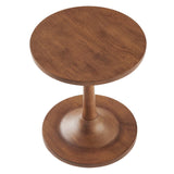 Lina Round Wood Side Table by Lefancy