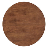 Lina Round Wood Side Table by Lefancy