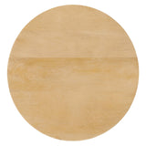 Lina Round Wood Coffee Table by Lefancy