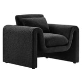 Waverly Boucle Upholstered Armchair by Lefancy