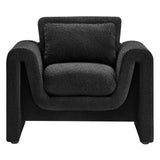 Waverly Boucle Upholstered Armchair by Lefancy