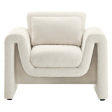 Waverly Boucle Upholstered Armchair by Lefancy