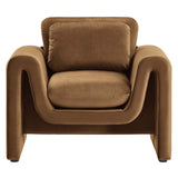 Waverly Performance Velvet Armchair by Lefancy
