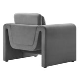 Waverly Performance Velvet Armchair by Lefancy