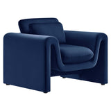 Waverly Performance Velvet Armchair by Lefancy
