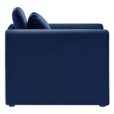 Waverly Performance Velvet Armchair by Lefancy
