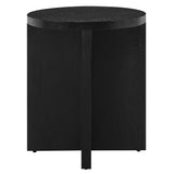 Silas Round Wood Side Table by Lefancy