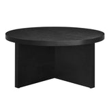 Silas Round Wood Coffee Table by Lefancy