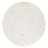 Viva Round White Marble Side Table by Lefancy