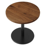 Viva Round Acacia Wood Side Table by Lefancy