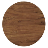 Viva Round Acacia Wood Side Table by Lefancy