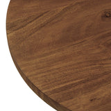 Viva Round Acacia Wood Side Table by Lefancy