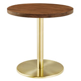 Viva Round Acacia Wood Side Table by Lefancy