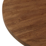 Viva Round Acacia Wood Side Table by Lefancy