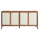 Capri 65" Wood Grain Sideboard Storage Cabinet by Lefancy