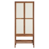 Capri Tall Wood Grain Standing Storage Cabinet by Lefancy