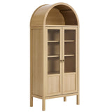 Tessa Tall Arched Storage Display Cabinet by Lefancy