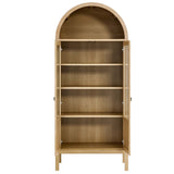 Tessa Tall Arched Storage Display Cabinet by Lefancy