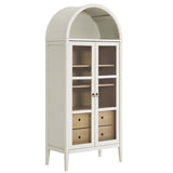 Nolan Tall Arched Storage Display Cabinet by Lefancy