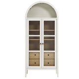 Nolan Tall Arched Storage Display Cabinet by Lefancy