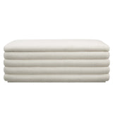 Mezzo Boucle Upholstered Storage Bench by Lefancy