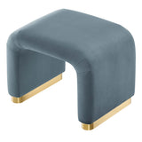 Koda Performance Velvet Waterfall Stool by Lefancy