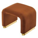 Koda Performance Velvet Waterfall Stool by Lefancy