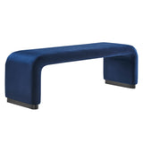 Koda Performance Velvet Waterfall Long Bench by Lefancy