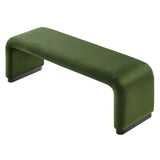 Koda Performance Velvet Waterfall Long Bench by Lefancy