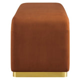 Koda Performance Velvet Waterfall Long Bench by Lefancy