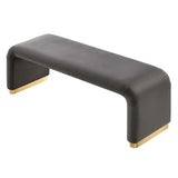 Koda Performance Velvet Waterfall Long Bench by Lefancy