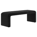 Simba Boucle Fabric Waterfall Long Bench by Lefancy