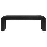 Simba Boucle Fabric Waterfall Long Bench by Lefancy