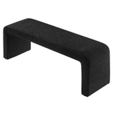Simba Boucle Fabric Waterfall Long Bench by Lefancy