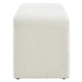 Simba Boucle Fabric Waterfall Long Bench by Lefancy