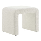 Simba Boucle Fabric Waterfall Stool by Lefancy