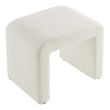 Simba Boucle Fabric Waterfall Stool by Lefancy