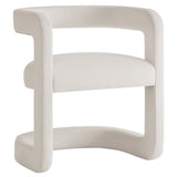Winslow Performance Velvet Barrel Accent Chair by Lefancy